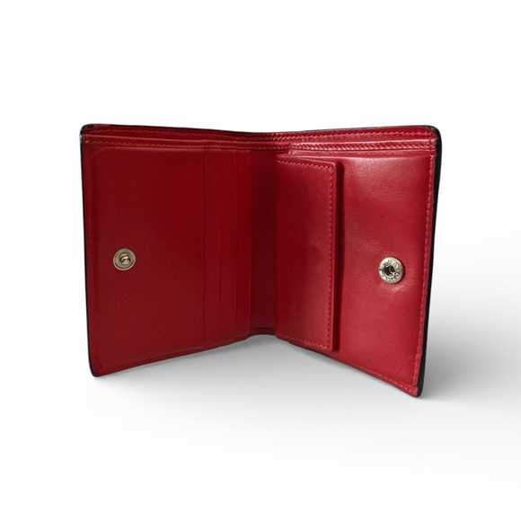 Christian Louboutin Studded Gray Leather Bifold Wallet - Picture 3 of 6